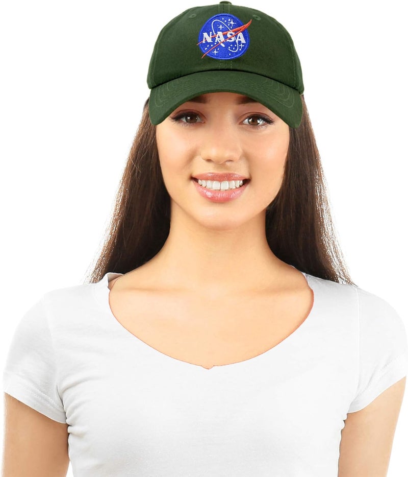 DALIX NASA Embroidered Mens Womens Cotton Dad Hat Baseball Cap Adjustable - Image 5